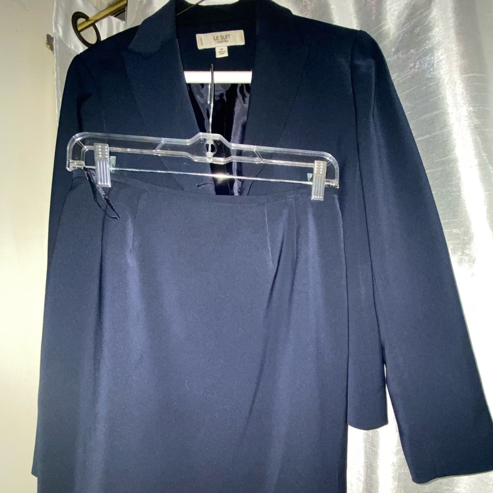 Vintage Le Suit set, navy blue, year 2006